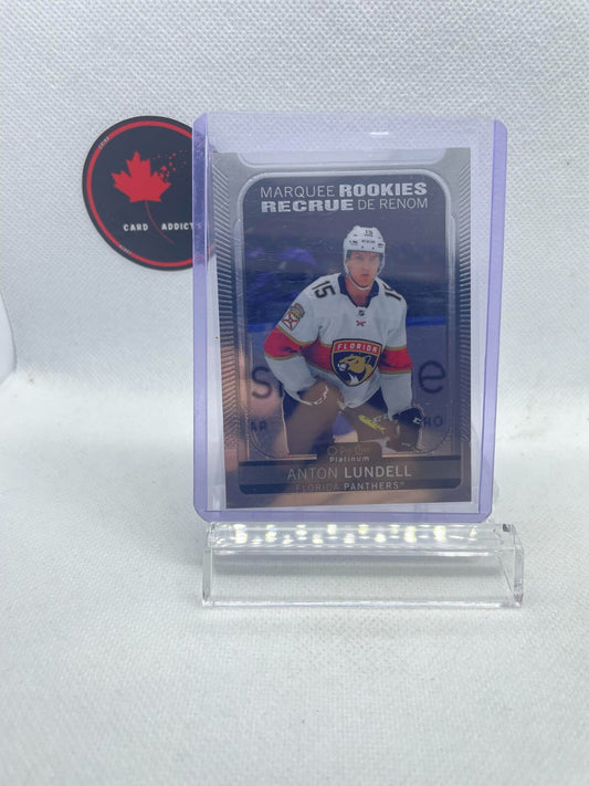 21/22 OPC PLATINUM ANTON LUNDELL MARQUEE RC ROOKIE #296