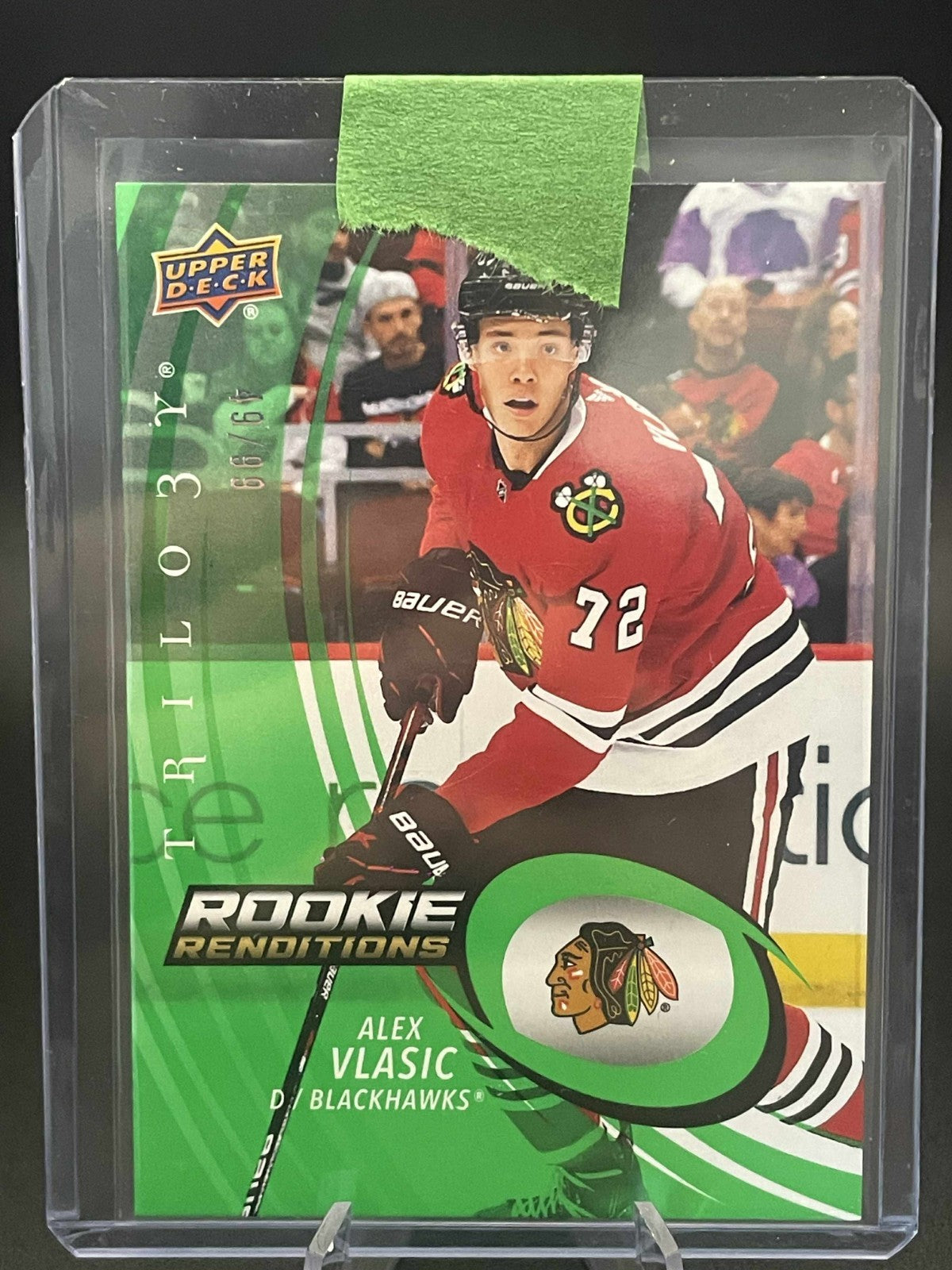 2022-23 Upper Deck Trilogy Rookie Renditions Green #RR24 Alex Vlasic /99