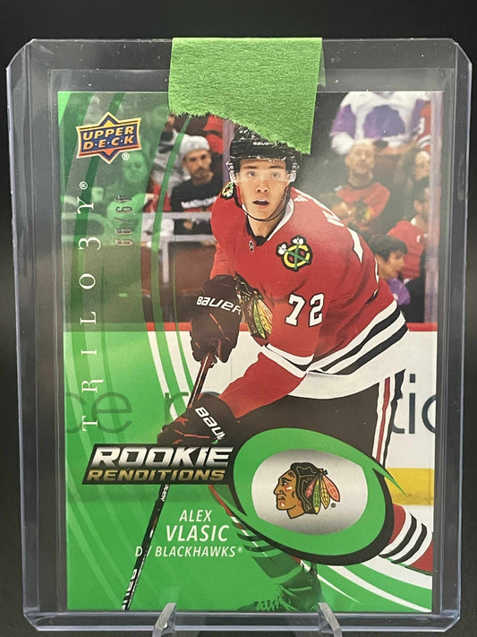2022-23 Upper Deck Trilogy Rookie Renditions Green #RR24 Alex Vlasic /99