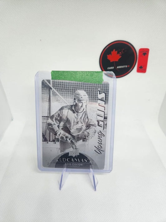 2021-22 Ross Colton Ud Canvas Young guns Black Printing plate 1 of 1