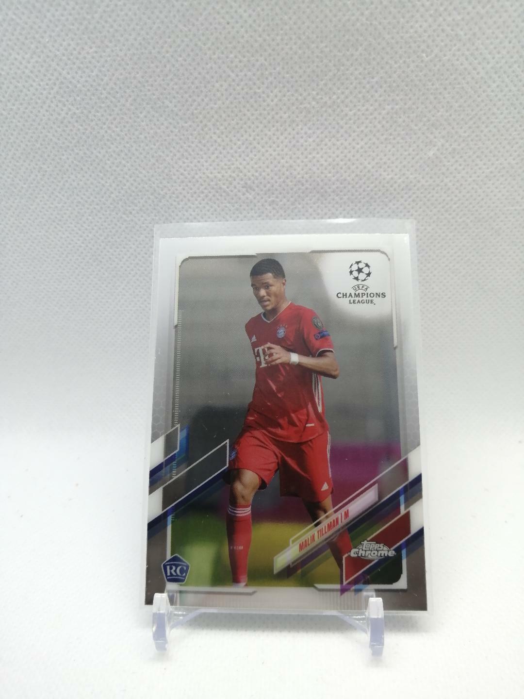 2020-21 Topps Chrome Uefa MALIK TILLMAN Rookie RC #5  FC Bayern Munchen