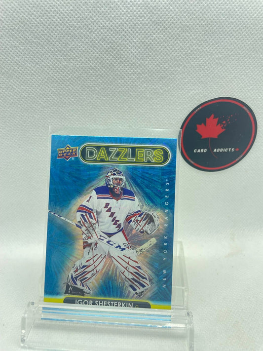 Igor Shesterkin 2021-22 Upper Deck Dazzlers Blue