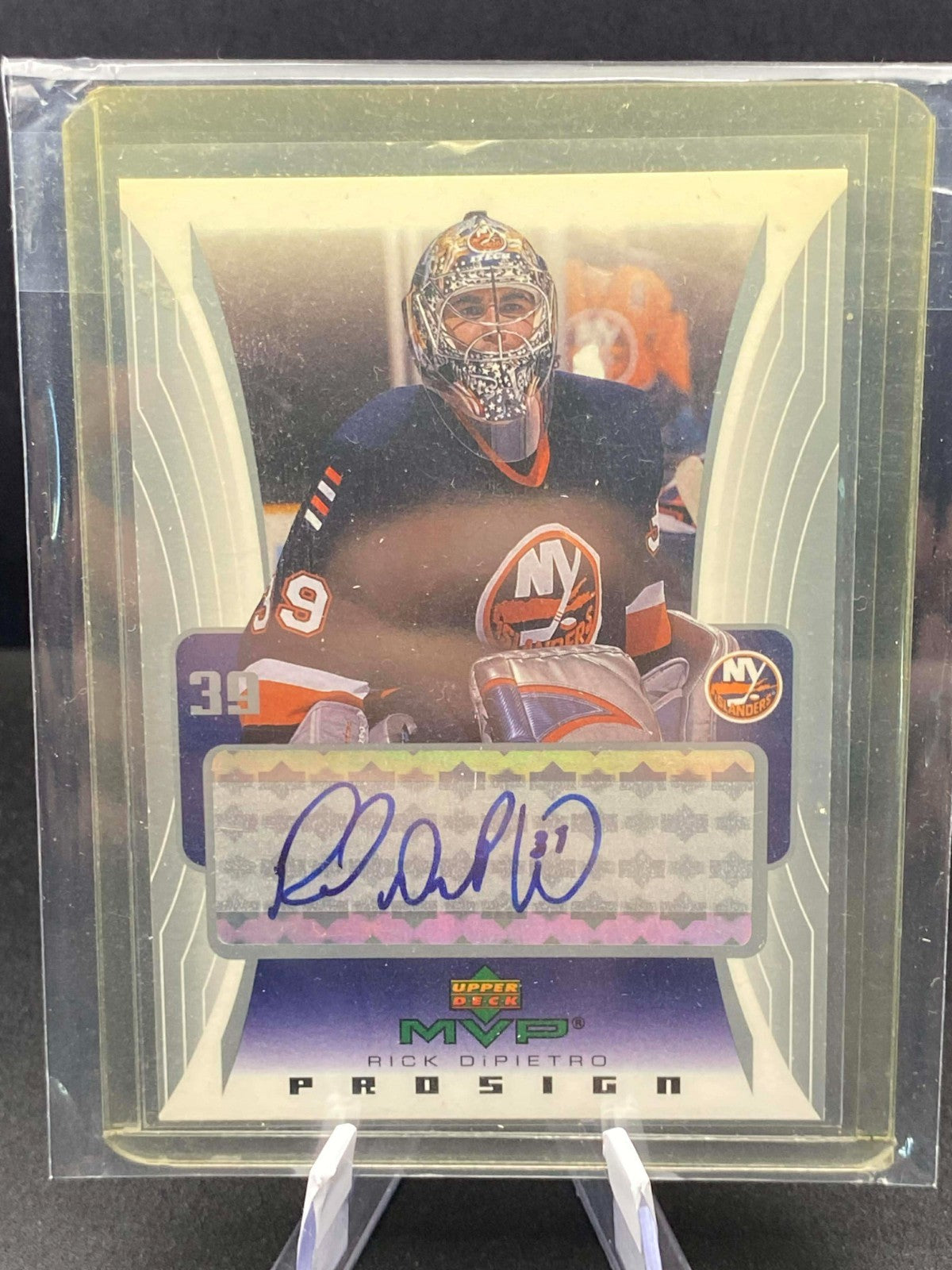 2003-04 Upper Deck MVP ProSign Rick DiPietro Auto New York Islanders #PS-RD