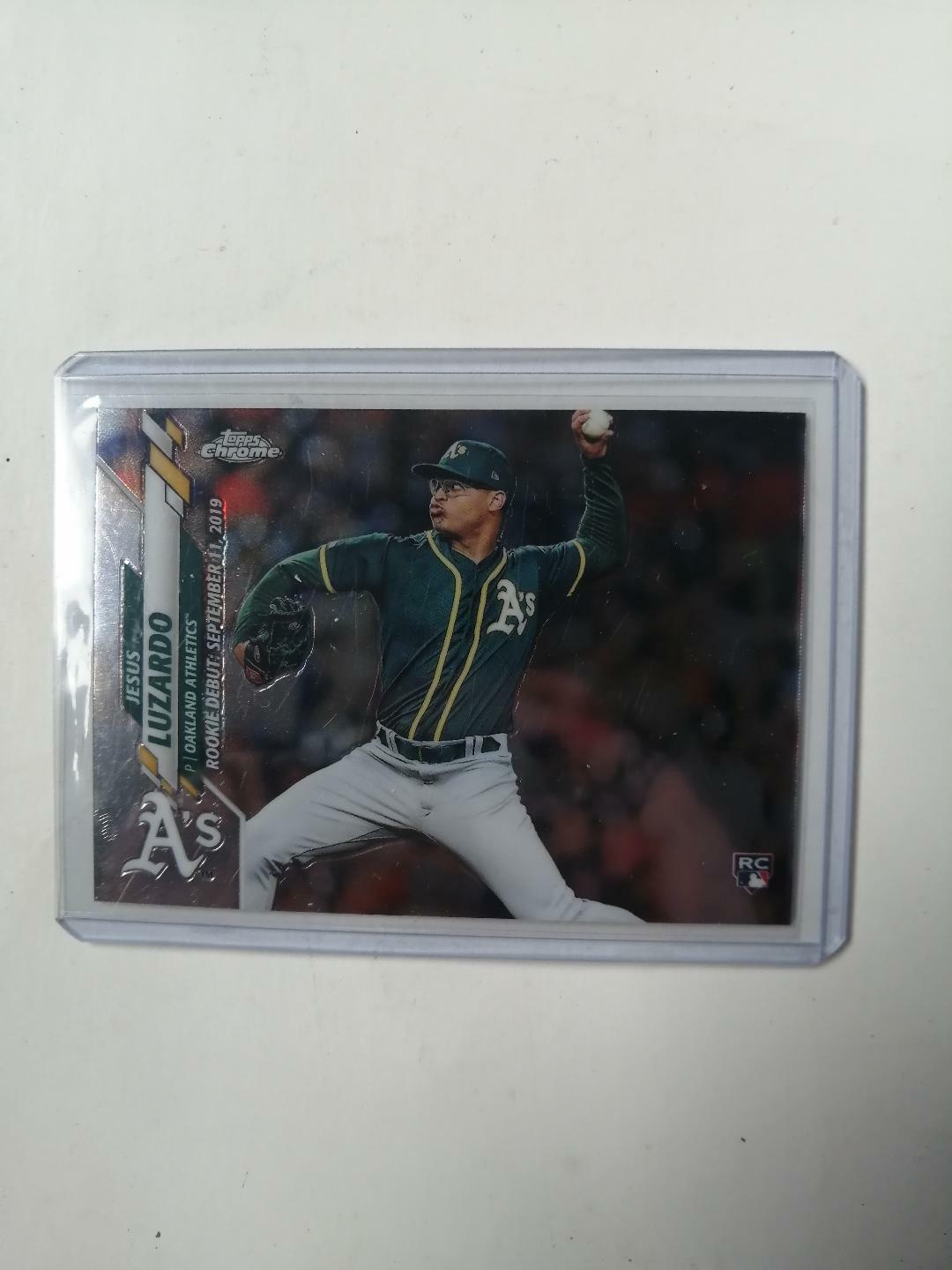 2020 Topps Chrome Update Jesus Luzardo Base Rookie Debut Card #56 ATHLETICS