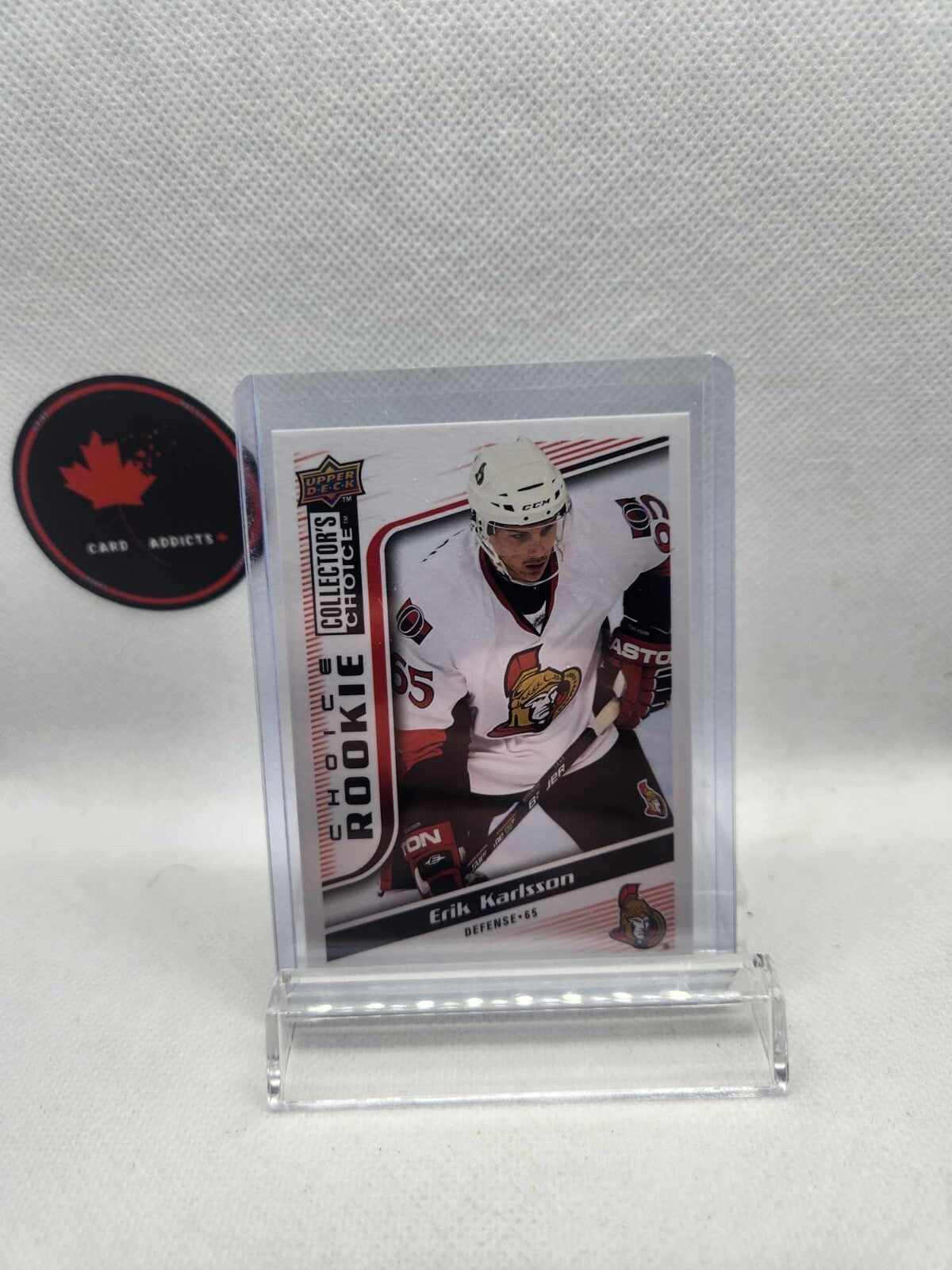 Erik Karlsson ROOKIE CARD 2009 Upper Deck Choice Rookie - NHL Senators Penguins