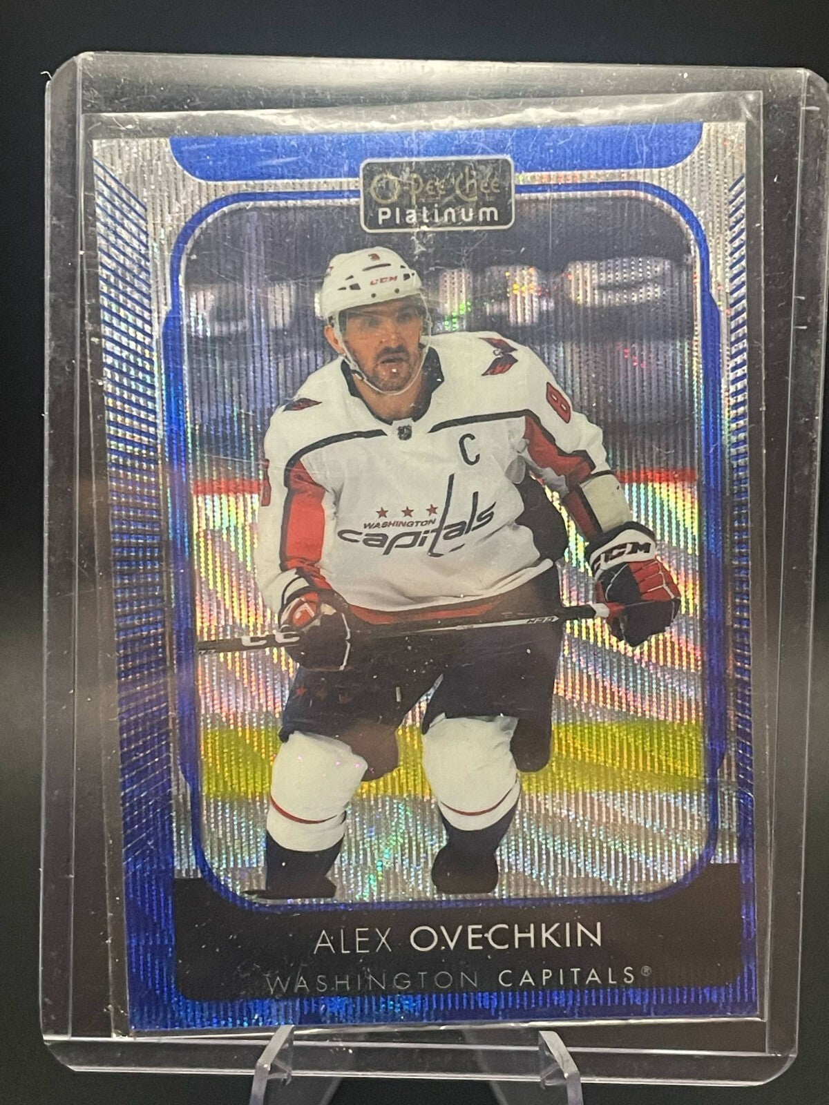 21/22 OPC Platinum Washington Capitals Alex Ovechkin Blue Surge Card #3