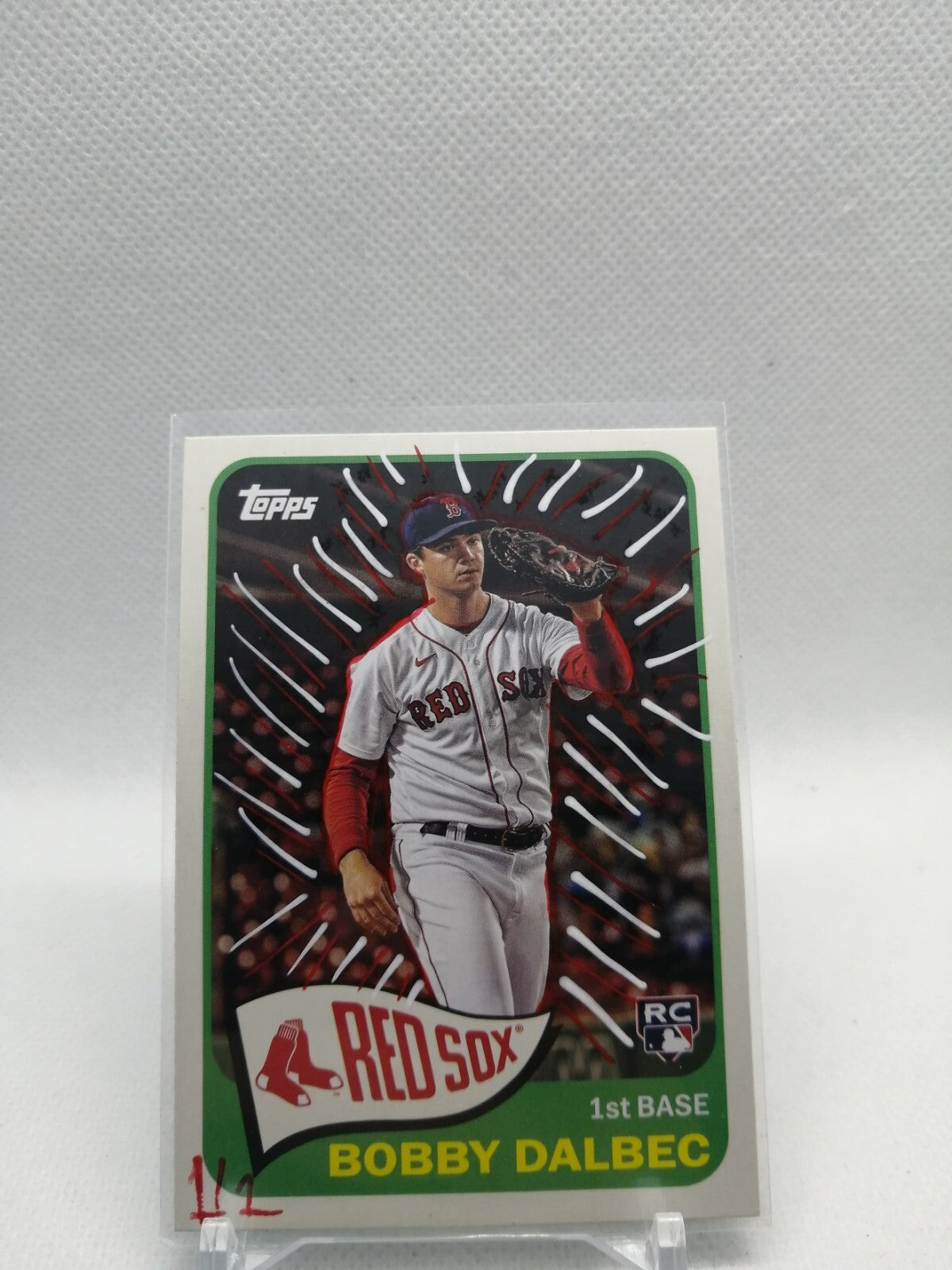 2021 Topps Series 2 1965 Topps Redux Bobby Dalbec  1/1 custom Artists signed
