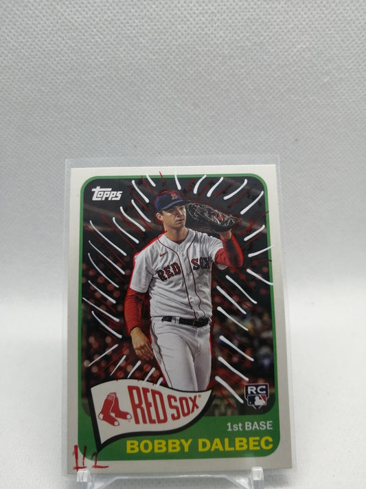 2021 Topps Series 2 1965 Topps Redux Bobby Dalbec  1/1 custom Artists signed