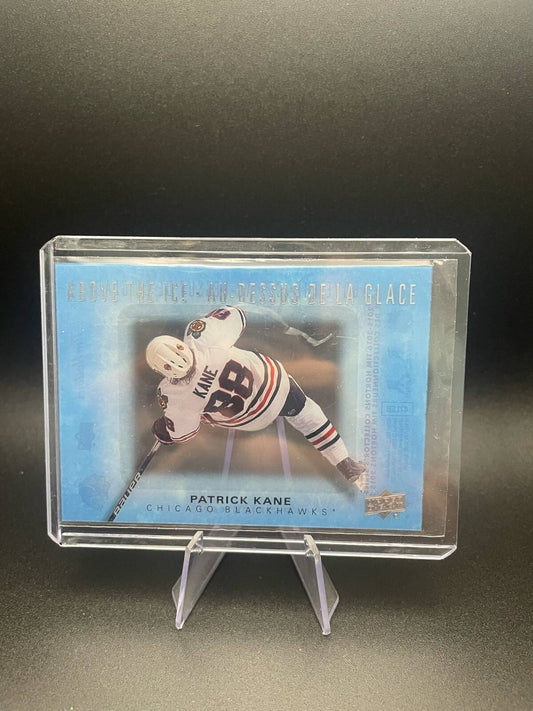 2015-16 Upper Deck Tim Hortons Patrick Kane Above the Ice Clear Cut 2 Available