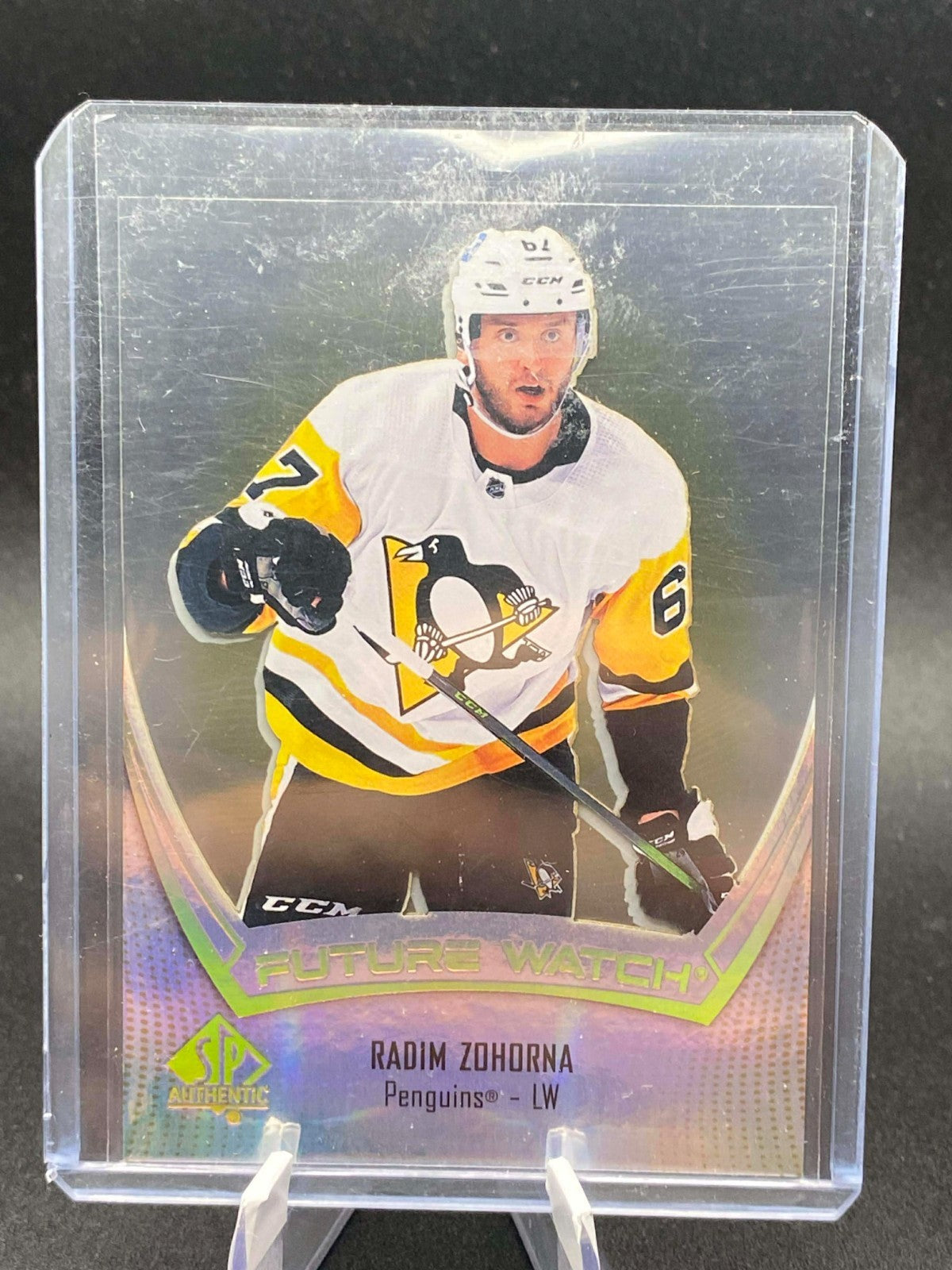 2021-22 SP Authentic Clear Cut Future Watch #109 Radim Zohorna RC  PENGUINS