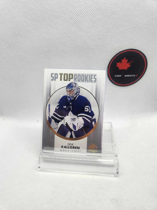 Erik Kallgren 2022-23 SP Authentic Top Rookies Blue #TR-41 Toronto Maple Leafs