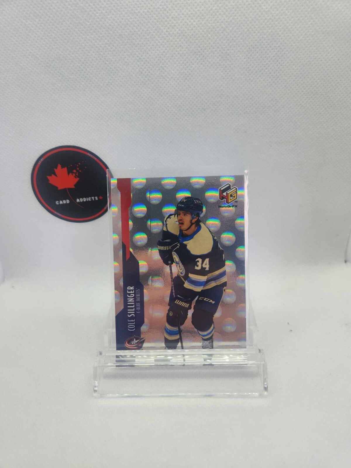 21-22 UD HoloGrFX Silver Cole Sillinger Rookie RC!