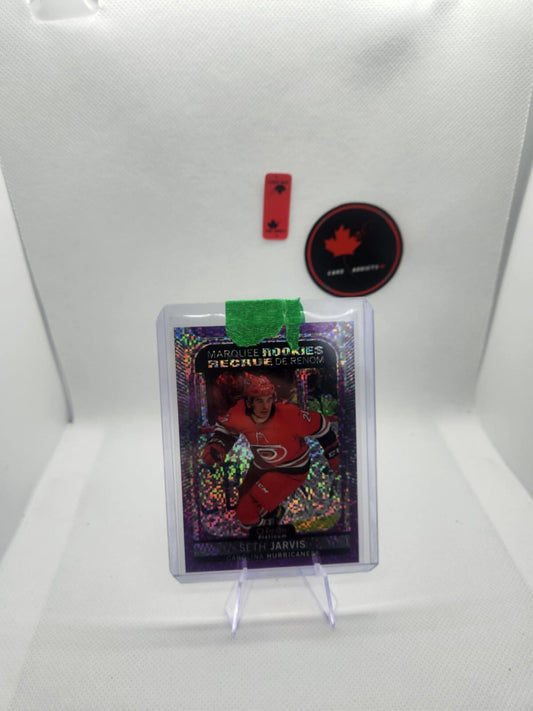 2021-22 O-Pee-Chee Platinum Seth Jarvis Violet Pixels #/299