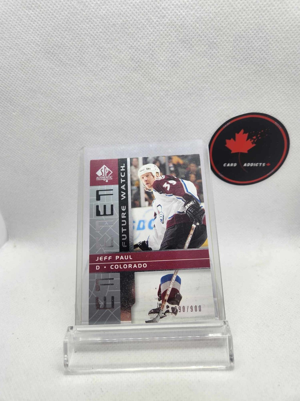 2002-03 Sp Authentic Future Watch Jeff Paul /900 Rookie RC Card# 141