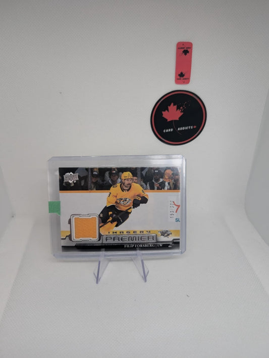 2022-23 UDPremier Filip Forsberg Imagery Jersey Relic /300 Nashville Predators