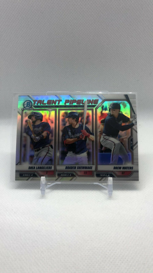 2021 Bowman Talent Pipeline Chrome Insert Braves TP-ATL Shea Langeliers Waters