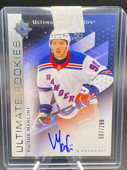 Victor Mancini 247/299 Rookie Auto 2024-25 UD Ultimate New York Rangers