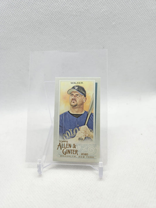 Larry Walker 2020 Topps Allen & Ginter Mini Parallel #345 Colorado Rockies