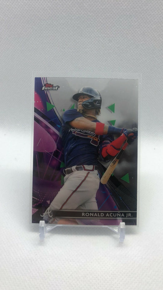 2021 Topps Finest Ronald Acuna Jr Base Atlanta Braves