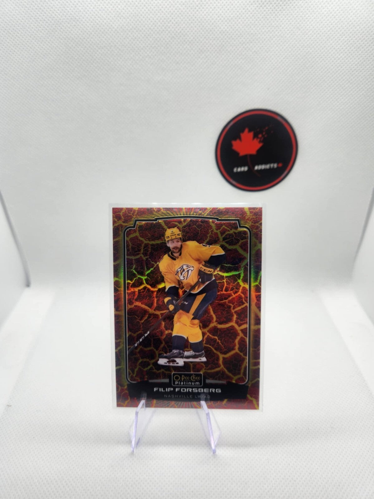 2022-23 O-Pee-Chee Platinum OPC Filip Forsberg Hot Magma Parallel /499 Predator