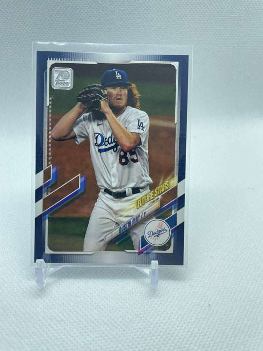 2021 Topps Opening Day Future Stars Blue Royale Edition Dustin May Dodgers