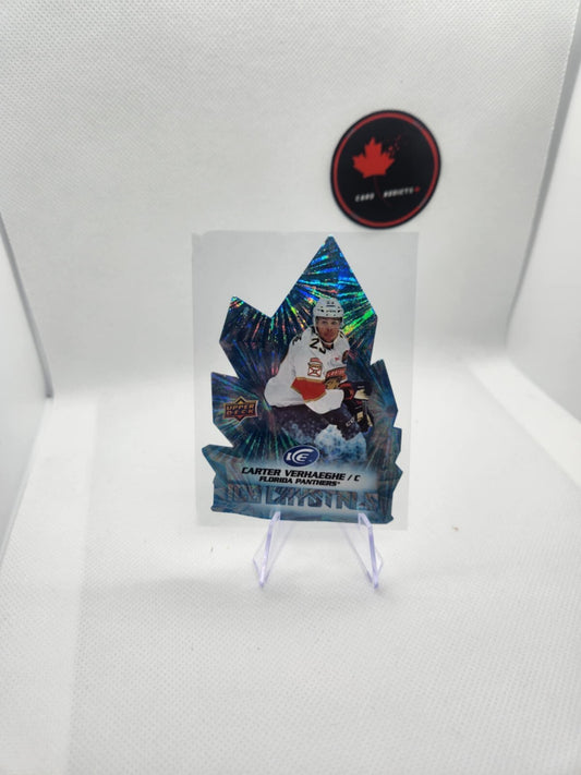2022-23 Upper Deck ICE - CARTER VERHAEGHE *Ice Crystals Die-Cut Insert!
