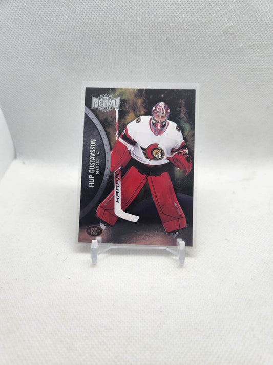 2021-22 UD Metal Universe Filip Gustavsson RC Ottawa Senators