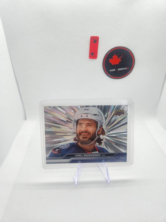KIRILL MARCHENKO 2023-24 Upper Deck Outburst Silver SP #49 COLUMBUS BLUE JACKETS