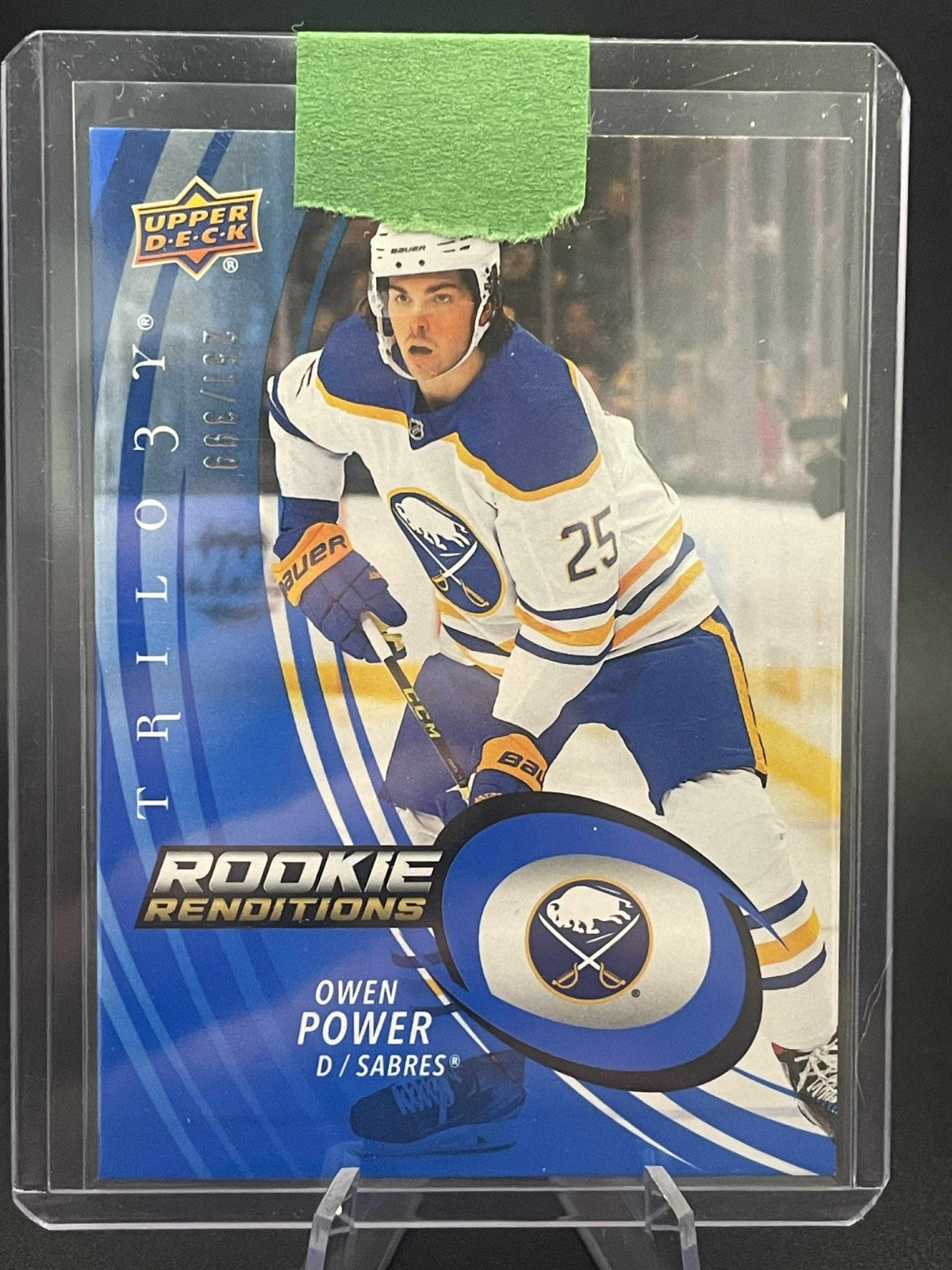 2022-23 Upper Deck Trilogy Rookie Renditions Blue /399 Owen Power