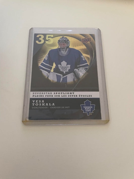 2008-09 McDonald's Upper Deck Superstar Spotlight Vesa Toskala REF IJ