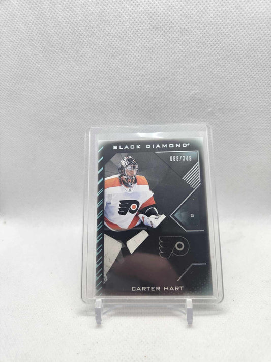 2021-22 Black Diamond Black #BDB-CH Carter Hart – /349 Philadelphia Flyers