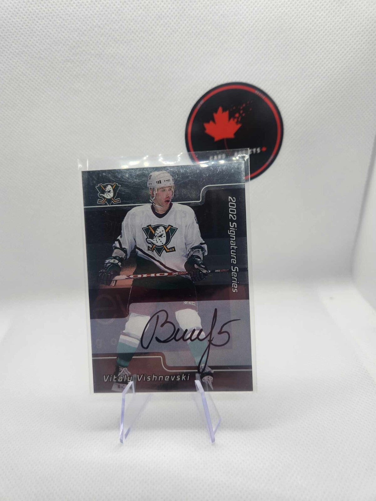Vitaly Vishnevski 2002-03 In The Game Signature Series Auto #126