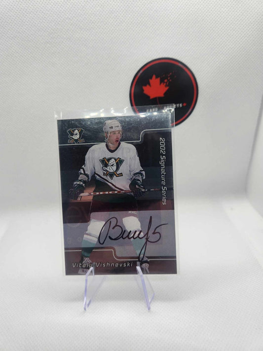 Vitaly Vishnevski 2002-03 In The Game Signature Series Auto #126