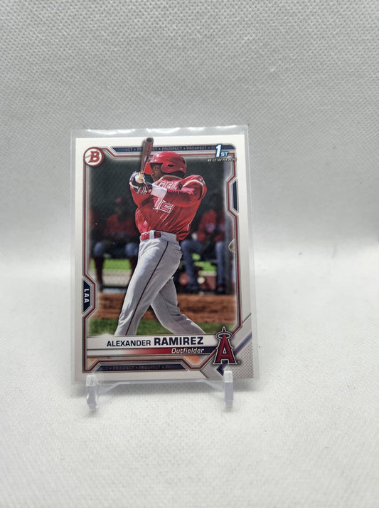 ALEXANDER RAMIREZ 2021 BOWMAN  1st BOWMAN -145 ANGELS
