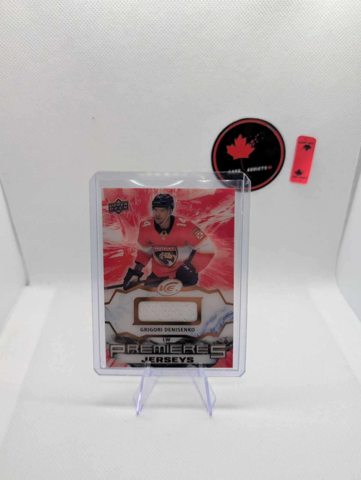 2021-22 Upper Deck Ice Premieres Jersey Grigori Denisenko Florida Panthers