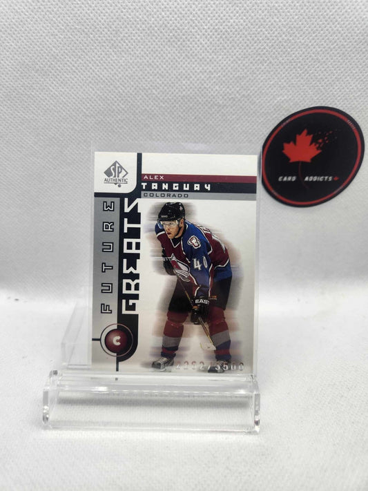 2001-02 SP Authentic Future Greats Alex Tanguay /3500 #116 Colorado Avalanche