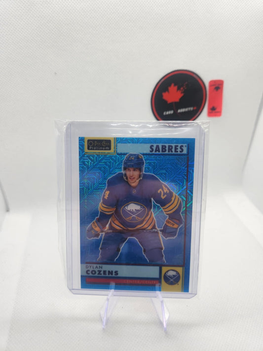 2022-23 O-Pee-Chee Platinum Dylan Cozens Retro Blue Rainbow /199 #R-46