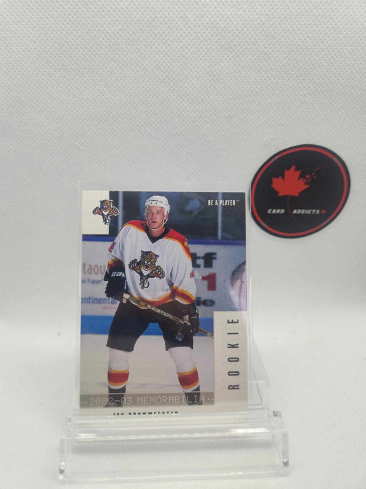 2002-03 Be a Player Memorabilia Ruby Jay Bouwmeester Florida Panthers R166