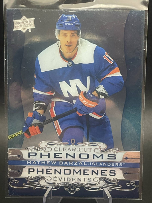 2020-21 Upper Deck Phenoms Clear Cut Mathew Barzal #CC-13