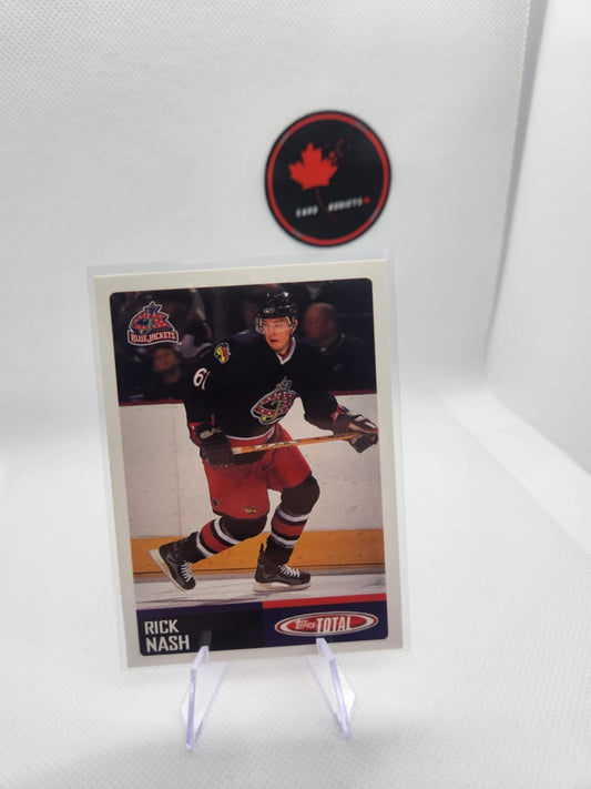 2002-03 Topps Total Team Checklist Rick Nash #TTC8 Rookie RC