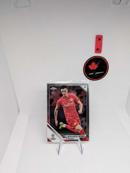 2021-22 Topps Chrome Benjamin Sesko UEFA Champions League Base Rookie RC