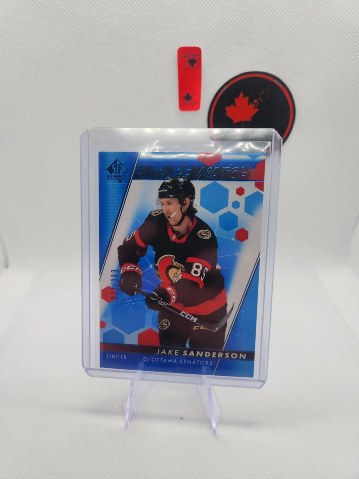 2022-23 SP Authentic Limited Blue #144 Jake Sanderson Future Watch /399