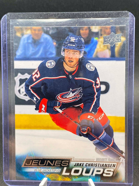 2022-23 Upper Deck Jeunes Loups #221 Jake Christiansen Columbus Blue Jackets RC