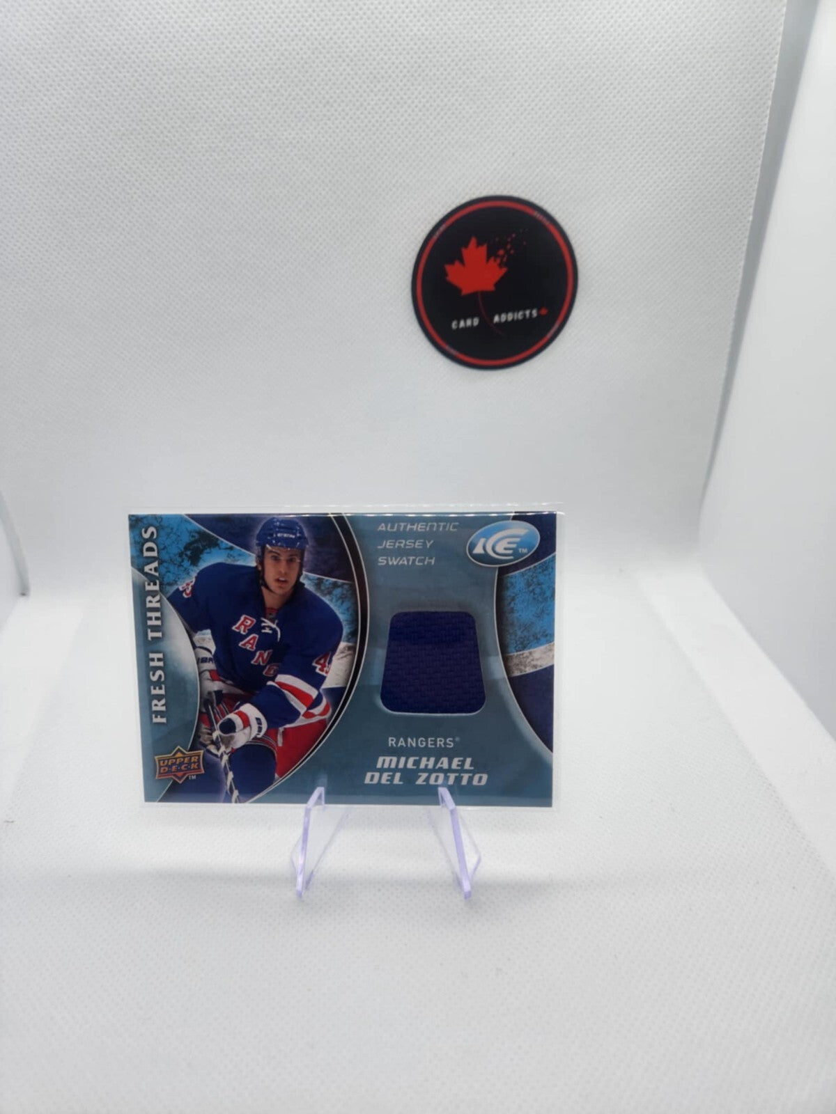 Michael Del Zotto 09-10 Upper Deck Ice Fresh Threads Game Jersey