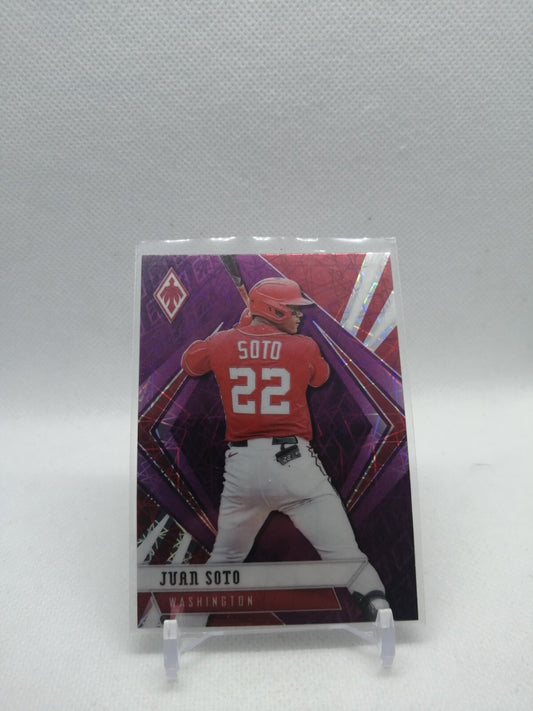 2021 Panini Chronicles - Juan Soto #25 Washington Nationals - Purple Velocity