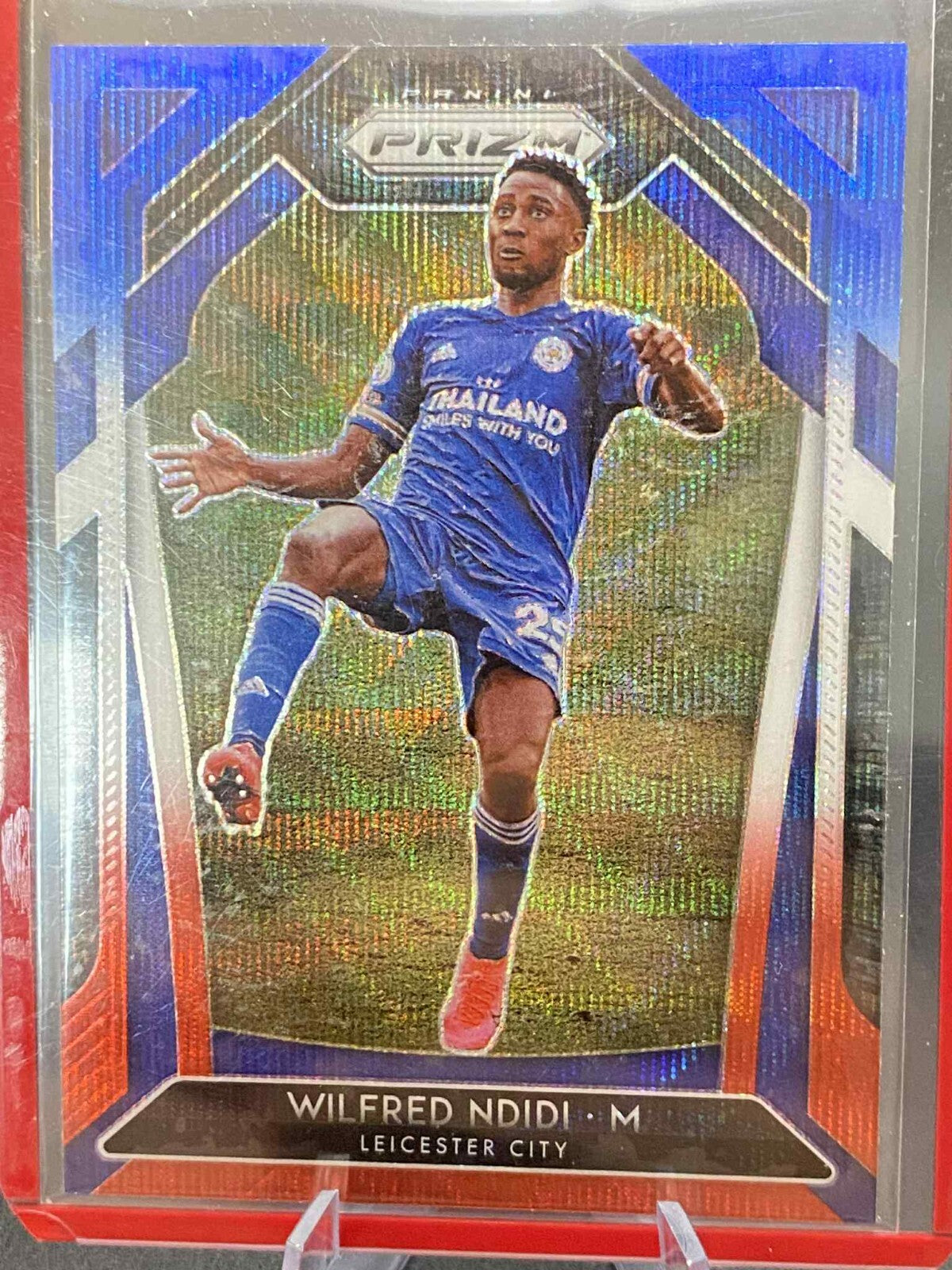 2020-21 Panini Prizm Premier League Wilfred Ndidi Red/White/Blue Prizm #128
