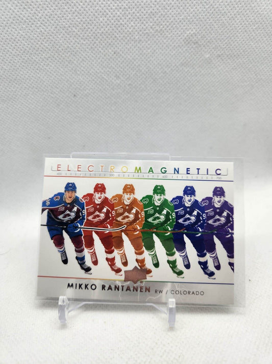 2021 21-22 UD UPPER-DECK ELECTROMAGNETIC INSERT AVALANCHE MIKKO RANTANEN #EM-3