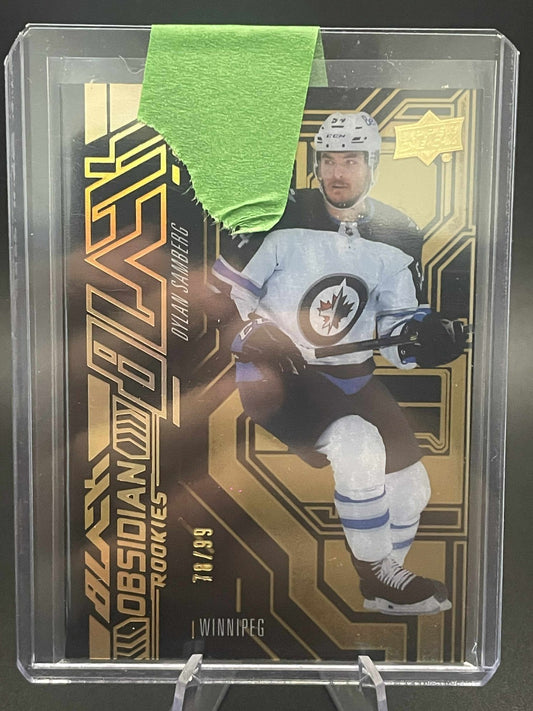 2022-23 SPx UD Black Obsidian Rookies Gold /99 Dylan Samberg #OR-25 RC