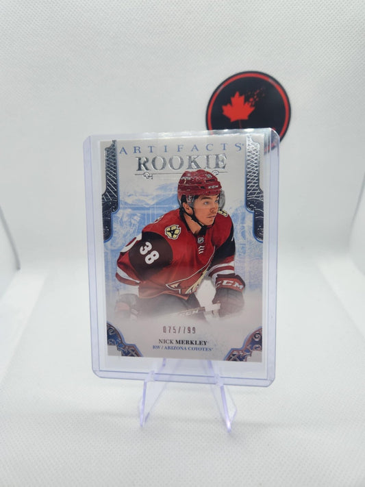 2017 Upper Deck Artifacts Nick Merkley Rookie RC Redemption #/799 Arizona