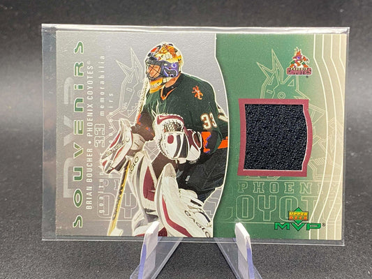 2003-04 Upper Deck MVP Souvenirs Brian Boucher S23 Phoenix Coyotes